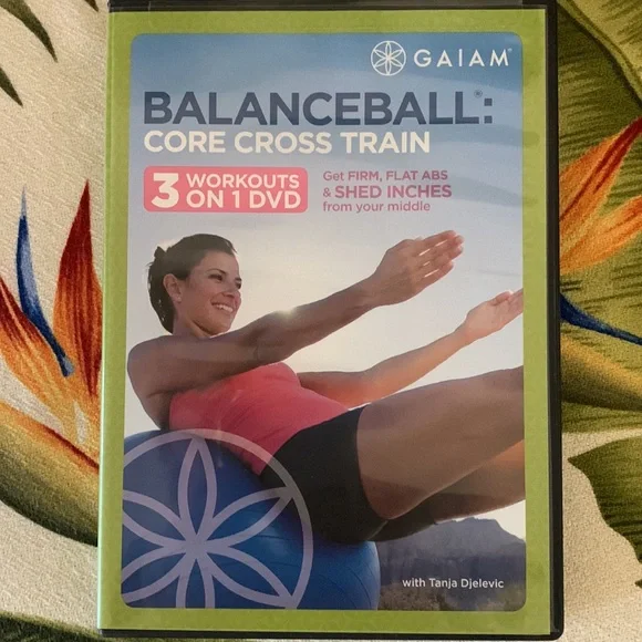Gaiam Balance Ball w Workout DVD - Picture 2 of 7